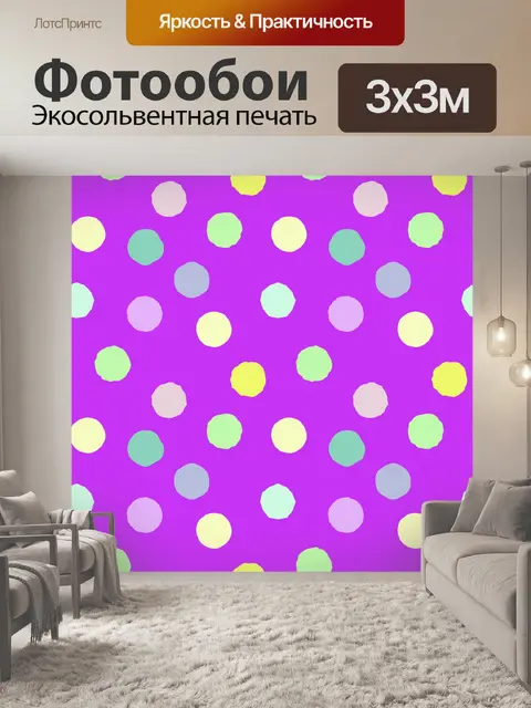 Фотообои Точки ретро узор фона