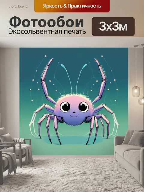 Фотообои паук минимализм