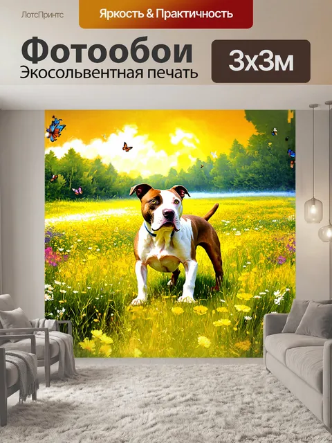Фотообои американский стаффордширский терьер