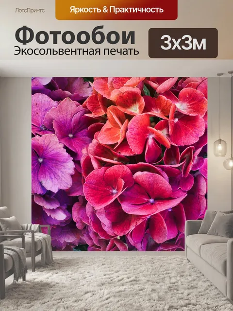 Фотообои Гортензии