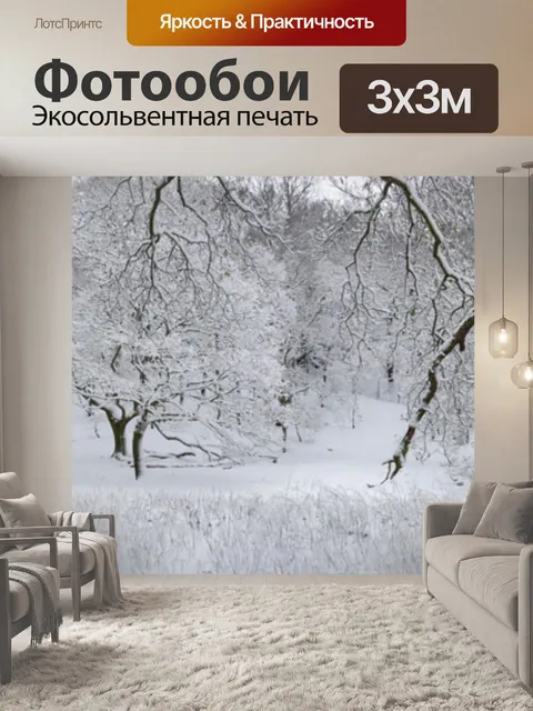 Фотообои Снежная зима