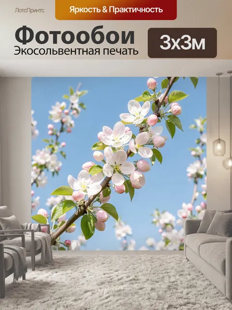 300 × 300 см · Экосольвентная печать
