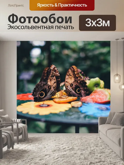 Фотообои Бабочка праздник