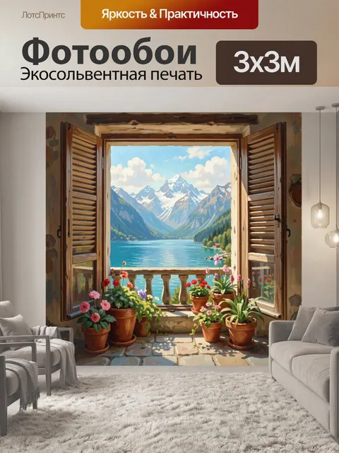 300 × 300 см · Экосольвентная печать