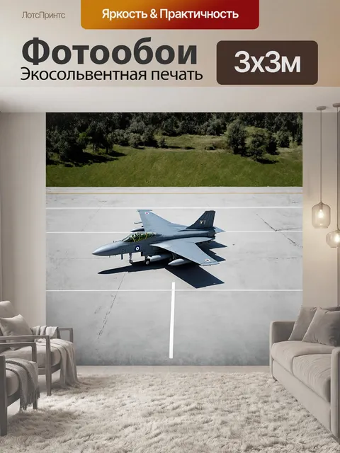 Фотообои модель военного истребителя