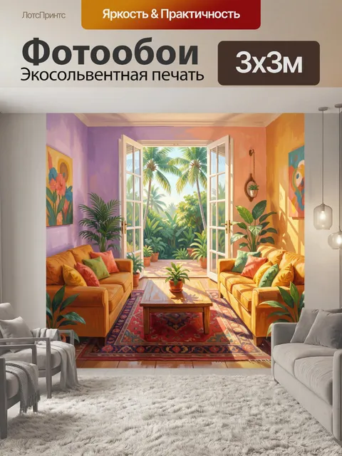 300 × 300 см · Экосольвентная печать