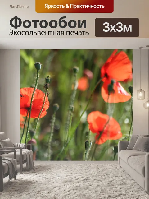 Фотообои Маки