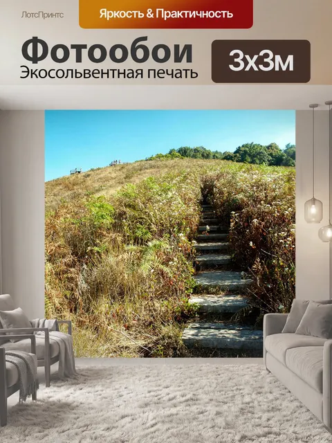 Фотообои Тропинка в садовых джунглях