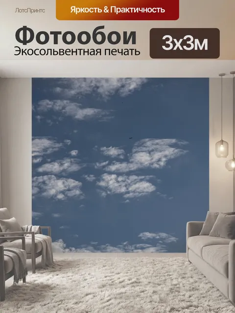 Фотообои Форма облака бабочки