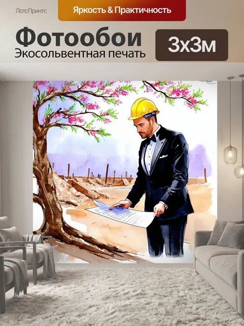 Фотообои стиль: акварель