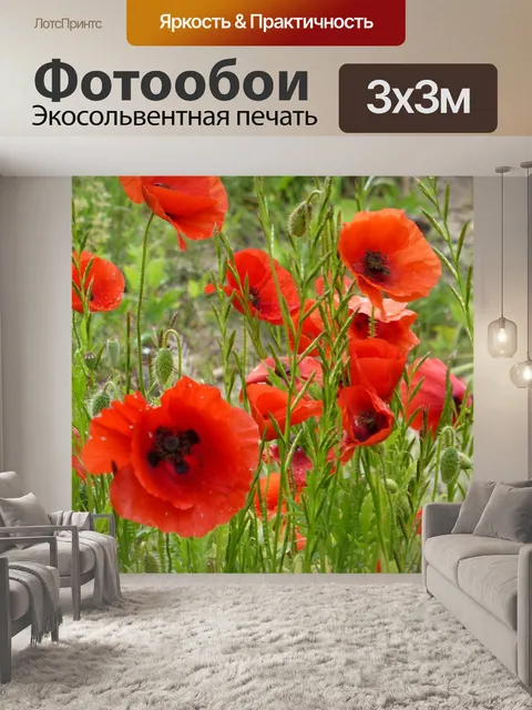 Фотообои Маки