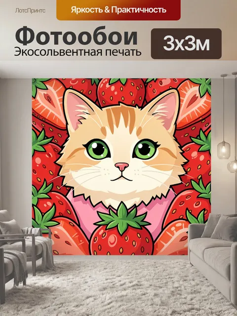 300 × 300 см · Экосольвентная печать