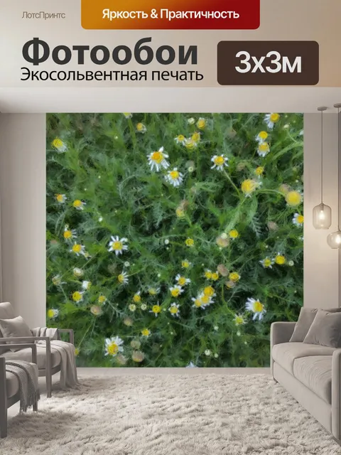 Фотообои Окрашенный цветочный фон