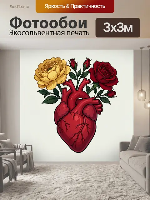 300 × 300 см · Экосольвентная печать