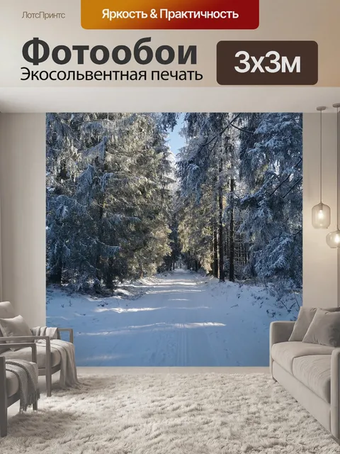 Фотообои Зимний пейзаж