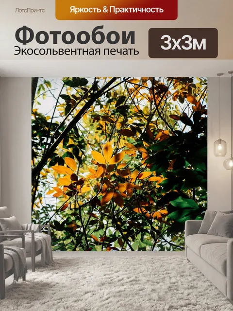 Фотообои Желтые листья
