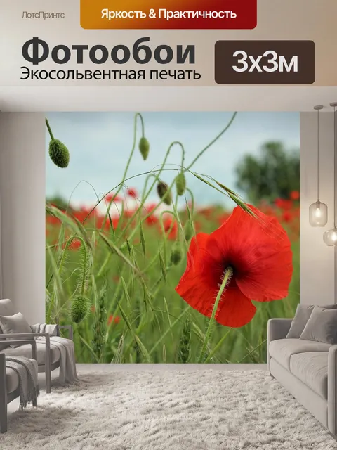 Фотообои Мак