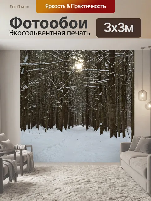 Фотообои Зимний пейзаж