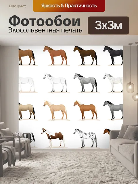 Фотообои Лошадь лошади