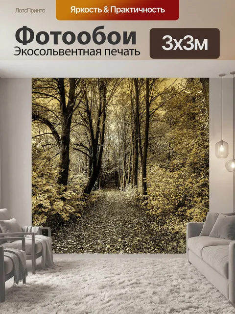 Фотообои Путь в лесу