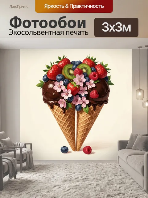 300 × 300 см · Экосольвентная печать