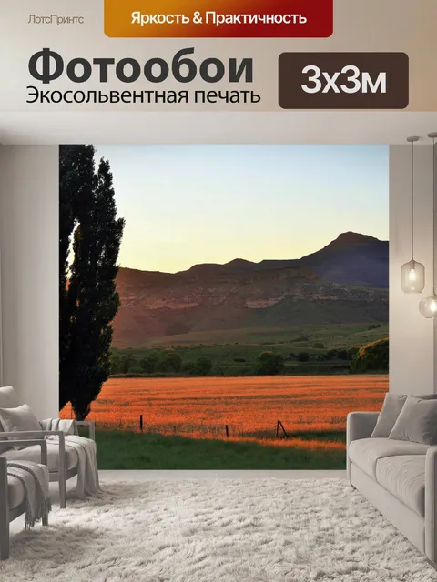 Фотообои солнце на вельда