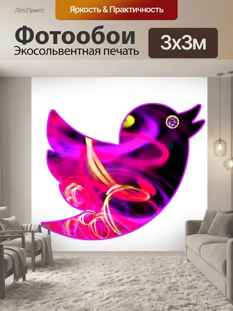 Фотообои Стилизованная птица -6