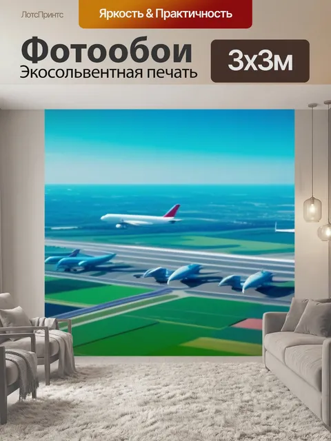 Фотообои пейзаж с самолетами