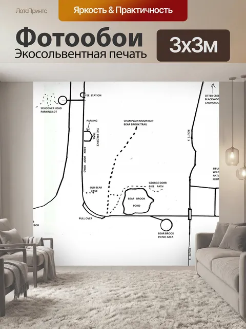 Фотообои карта актинии пещере