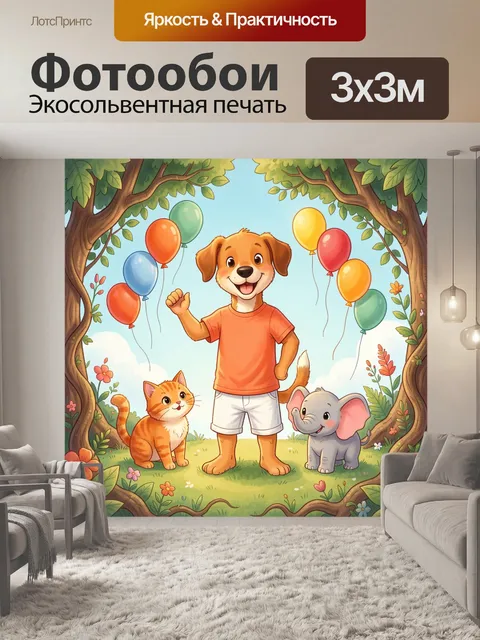 300 × 300 см · Экосольвентная печать