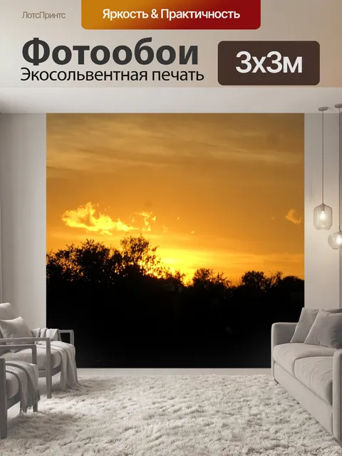 Фотообои Закат ночь