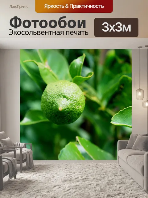 Фотообои лимон фрукты созревания