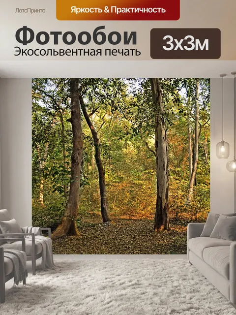 Фотообои Лесной фон 2