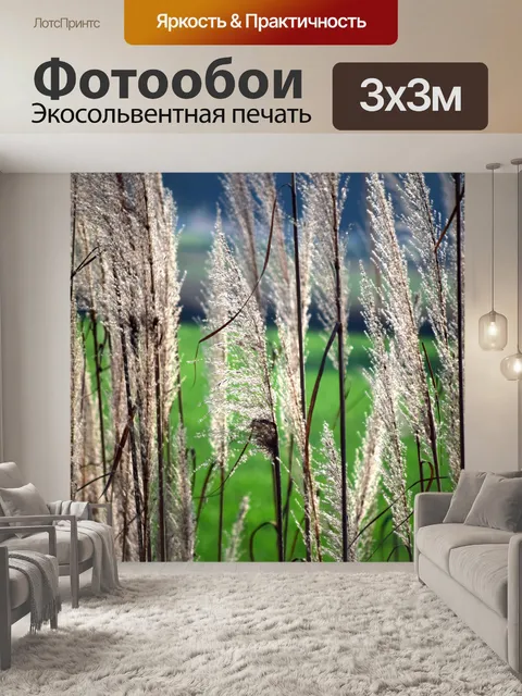 Фотообои Дикая цветущая трава 2