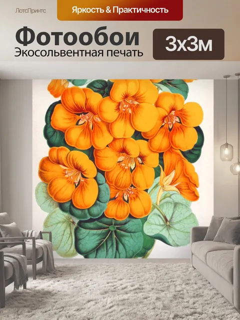 Фотообои Цветы винтаж искусство старый