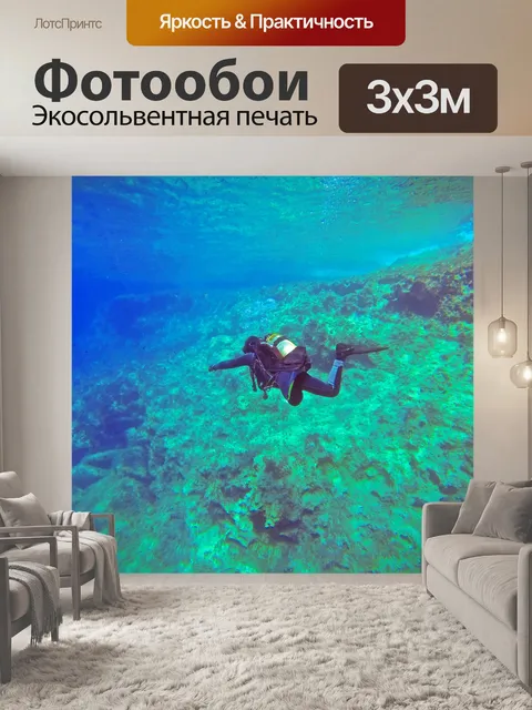 Фотообои Аквалангист