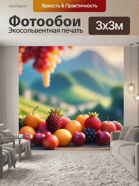 Фотообои пейзаж с фруктов крутой