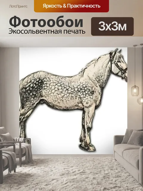 Фотообои Першеронская лошадь