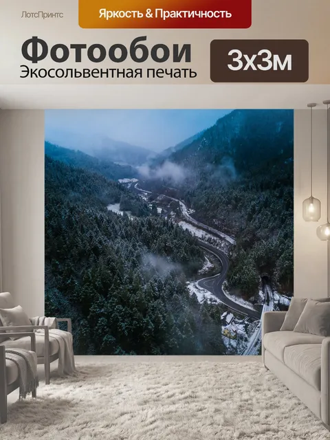 Фотообои Черный лес