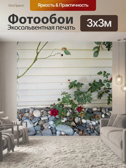 Фотообои красные розы