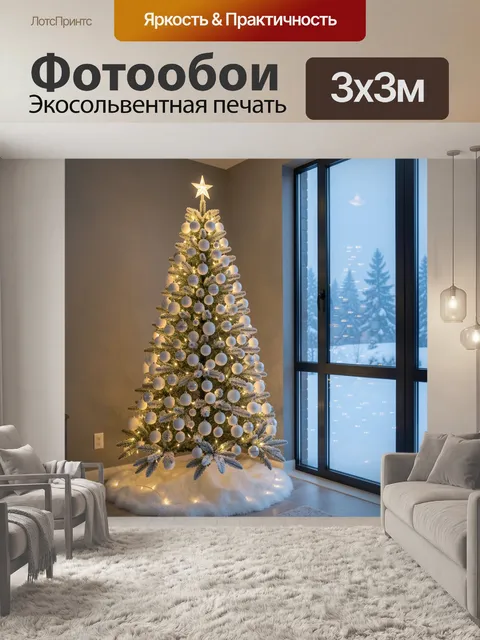 300 × 300 см · Экосольвентная печать