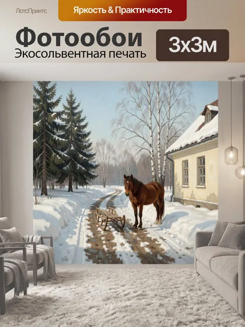 300 × 300 см · Экосольвентная печать