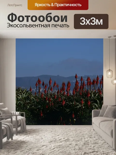 Фотообои Пляжные цветы