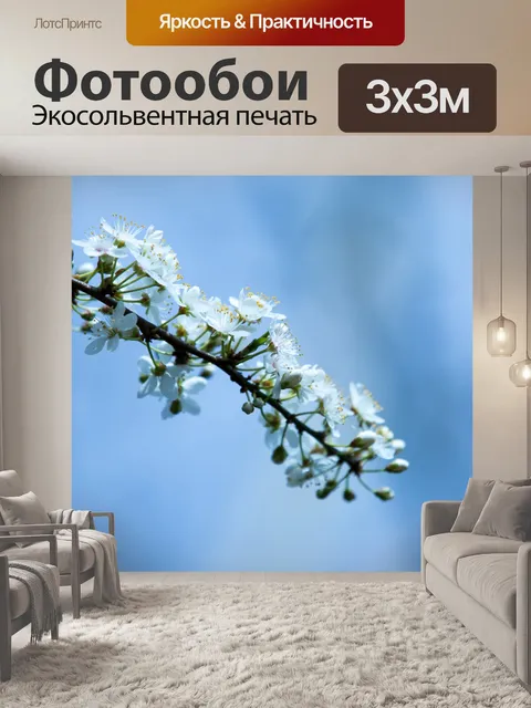 Фотообои Цветы на ветке