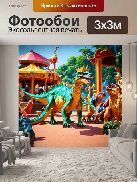 Фотообои в центре огромного тематического парка