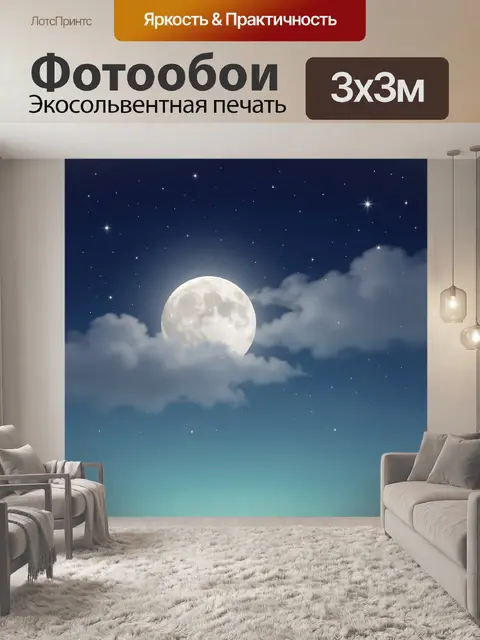 300 × 300 см · Экосольвентная печать