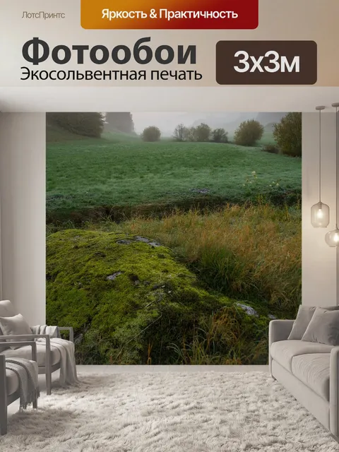 Фотообои Луговой туман