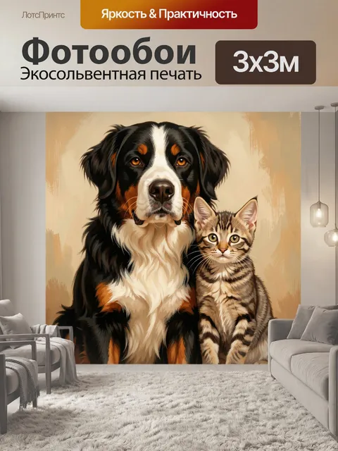 300 × 300 см · Экосольвентная печать