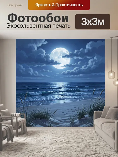 300 × 300 см · Экосольвентная печать