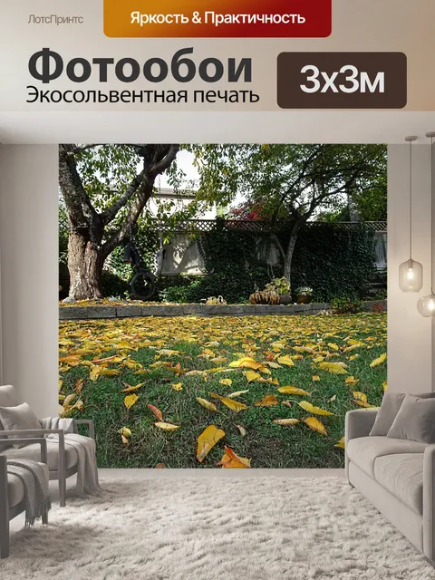 Фотообои сухие листья